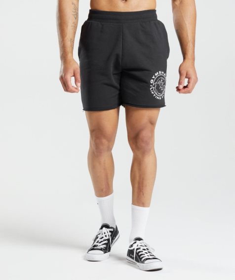 Men's Gymshark Legacy Shorts Black | NZ 3SQNHK